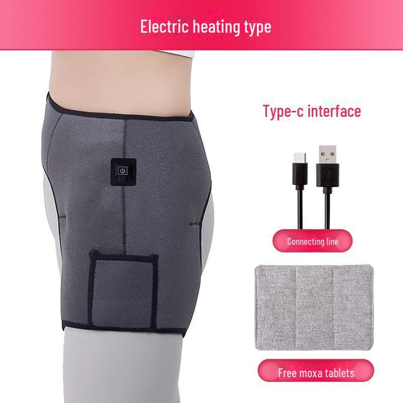 Heated Hip & Thigh Pain Relief Massage Belt Electric heating model without power bank