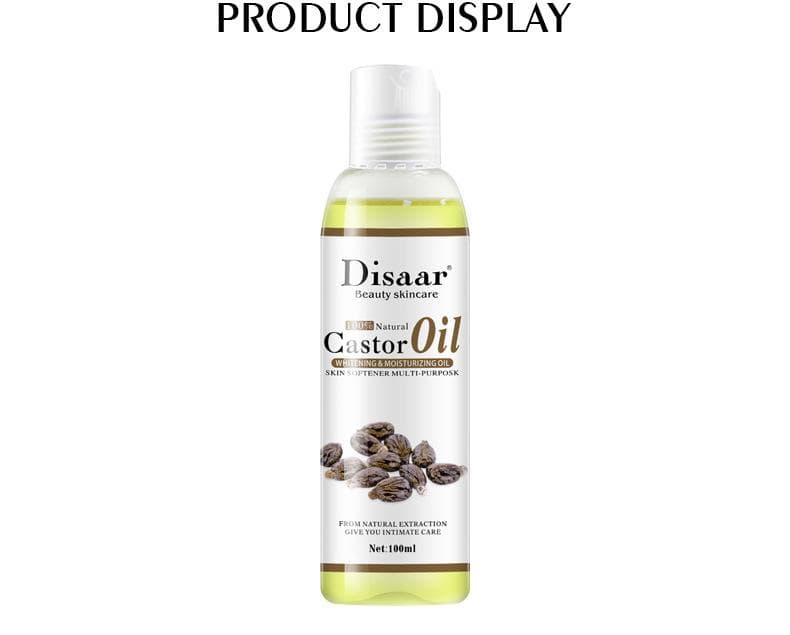 Disaar 100ml/pc Exquisite Girl Castor Oil Whitening & Acne Essential Oils Cruelty Free Nourishing Hair Hydrating Emollient Natural Essential Oil 100ml