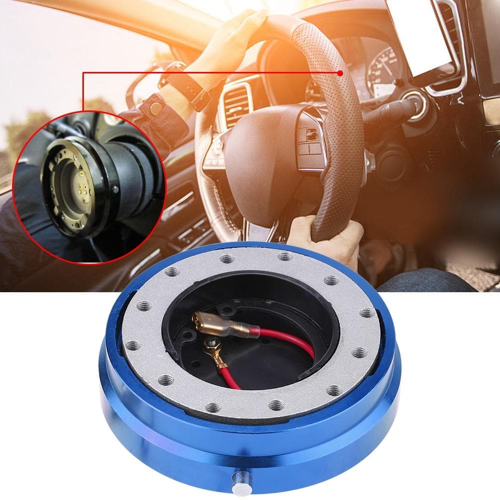 Universal Steering Wheel Quick Release Hub Adapter Boss Kit for Racing Car Blue blue