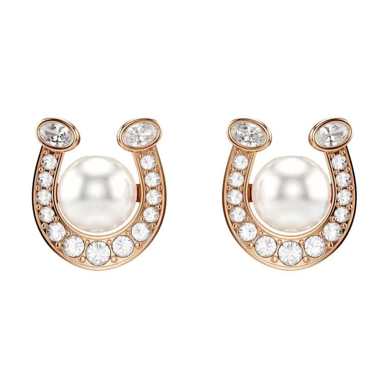 Swarovski Symbolica 2026 Year Of The Horse New Spring Collection Limited Horseshoe Shaped Cubic Zirconia Earrings Unisex earrings 5736980 Box (Random Color)