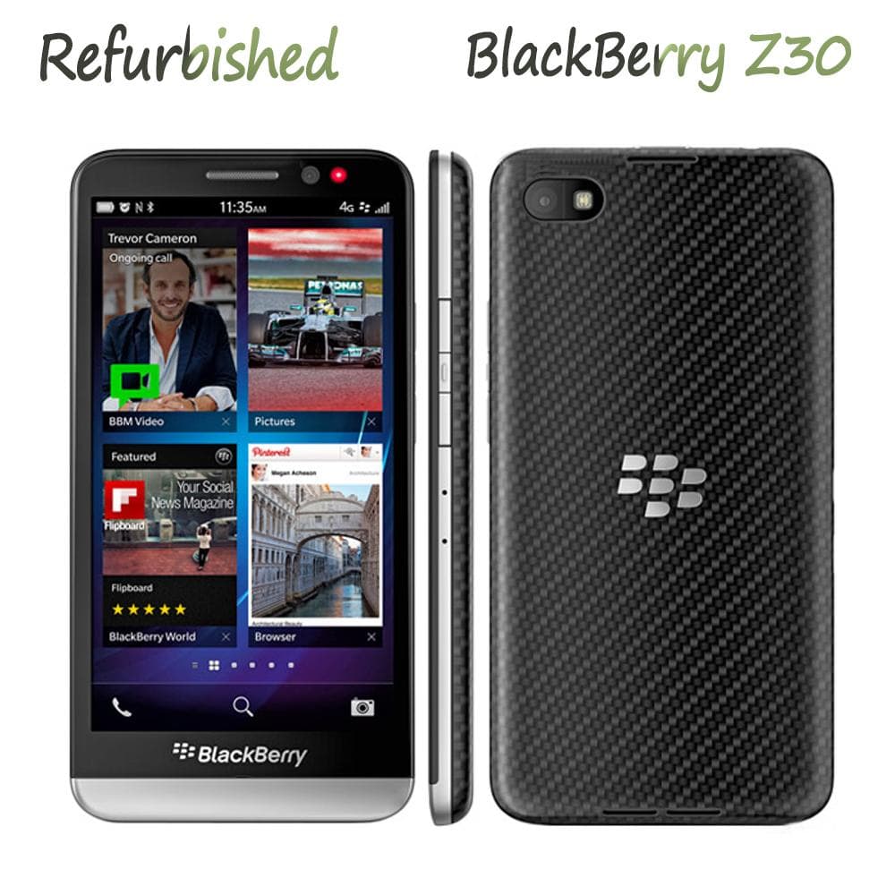 Refurbished Blackberry Z30 4G NETWORK 2GB RAM 16GB ROM 8MP 5.0 NFC Mobile Phone Cell Phone With 1 SIM Z30-2 simple set black