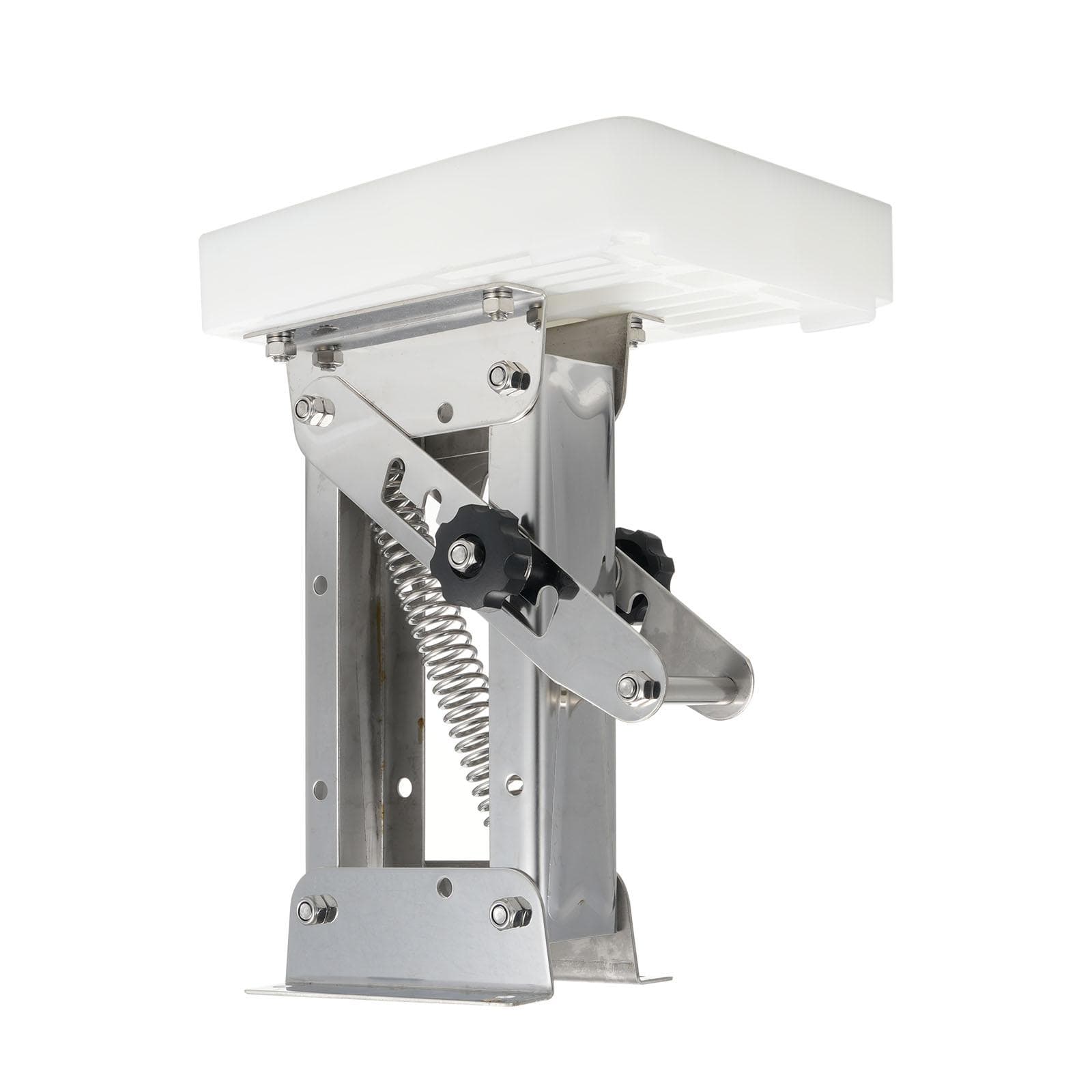 2 Stroke Outboard Motor Bracket Kicker for Boat, 304 Stainless Steel Outboard Engine Support Up to silver