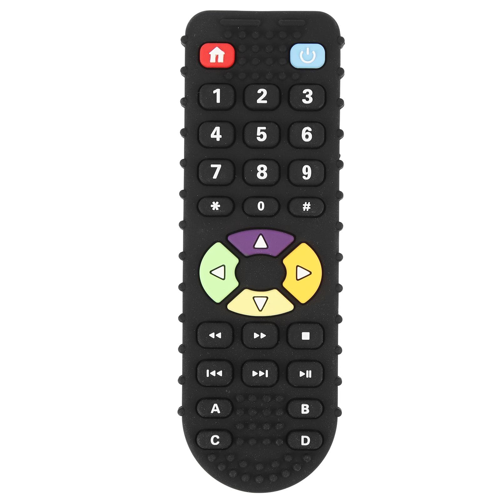 Remote Control Teething Toy Silicone Soft Teeth Grinding Cartoon Baby Teether Chew Toy for Toddlers