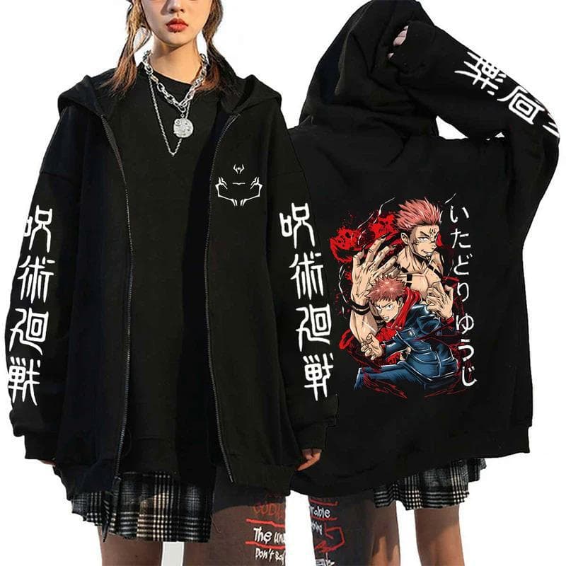 Anime Jujutsu Kaisen Fushiguro Megumi hoodies XS