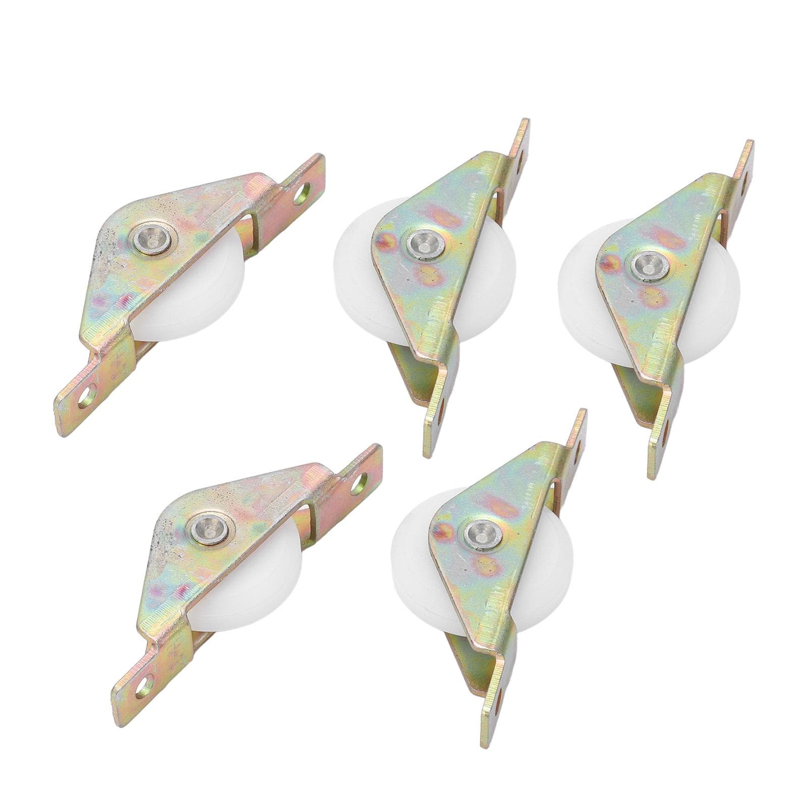 5Pcs Pulley Single Wheel Standard Smoothly Sliding Low Noise Window Pulley for Sliding Door Cabinet