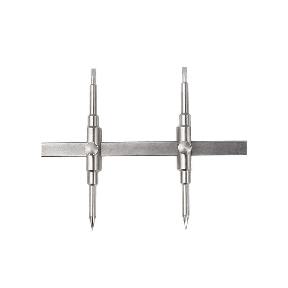 Repair Tool Camera Tool Detachable Tic-tac-toe Tool for Camera Lens Dual-tip Lens Repair Set with 4 silver
