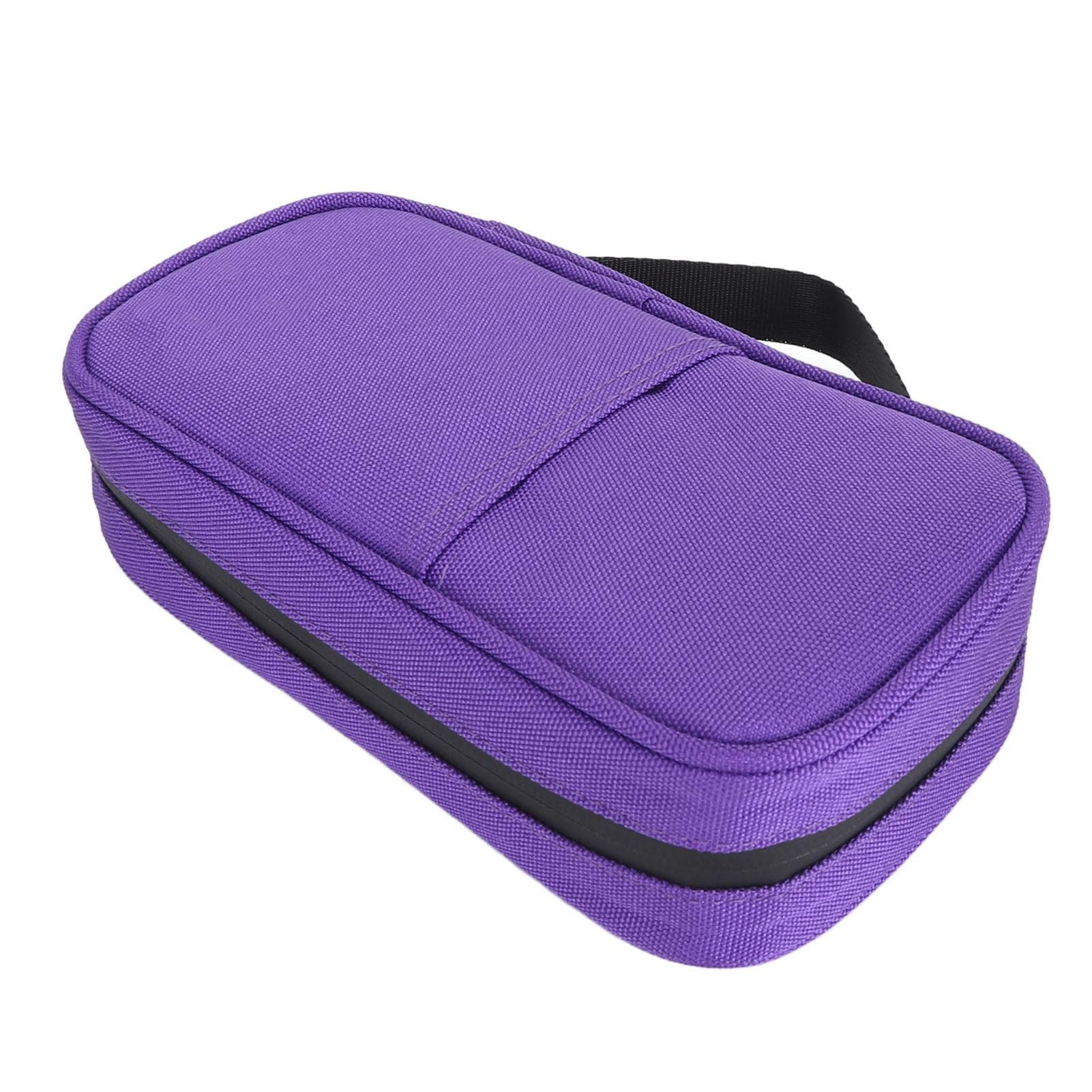 Diabetic Insulated Organizer Storage Medication Insulated Cooling Bag with 2pcs Ice Packs OD Green purple