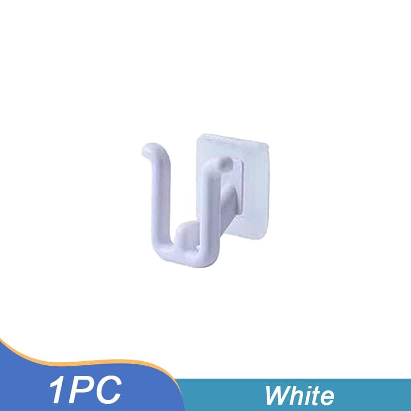 Slipper Rack Self-adhesive Bathroom Slipper Hook Rack Wall Mounted Bedroom Storage Hook Shoe Drying Rack white