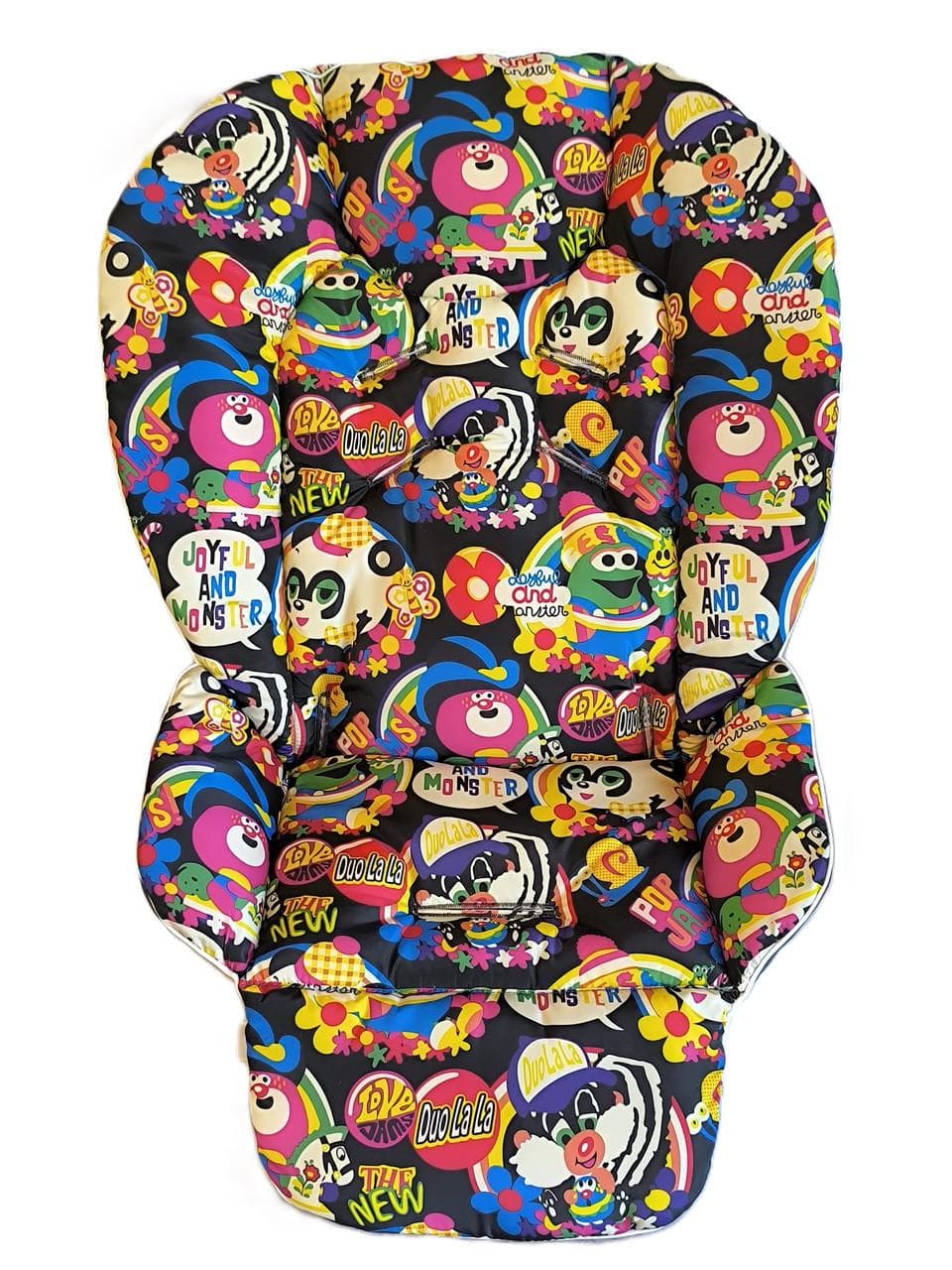 Chicco Polly highchair waterproof cover with pattern, water-repellent highchair insert one size