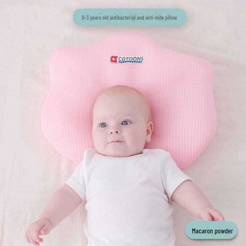 Anti-Tilt Baby Pillow: Breathable, Flat Head Correction, Newborn Gift 31x45 cm