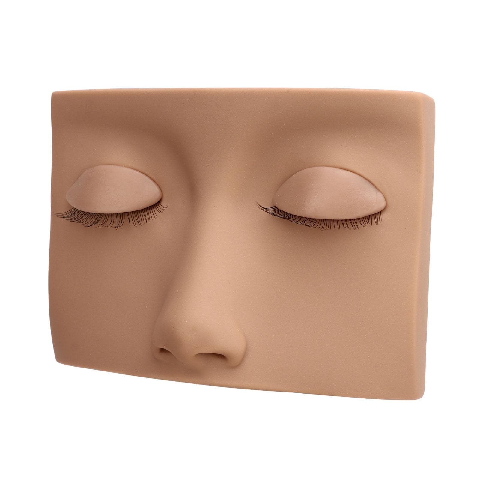 Lash Mannequin Head Removable Silicone Replacement Eyelash Mannequin Head for Training Light Brown light brown