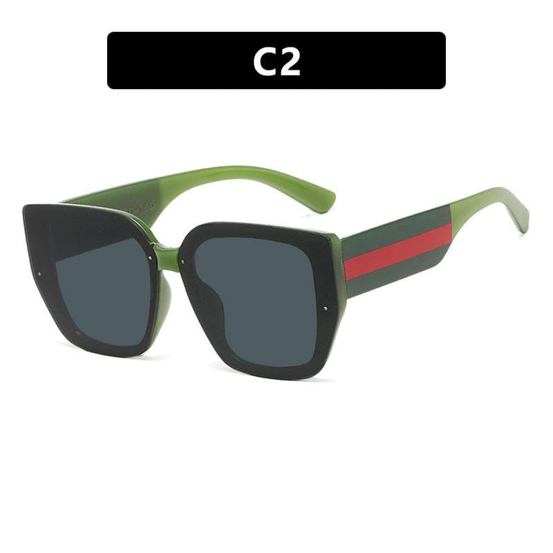 Large Frame Women Sunglasses Plastic Polygonal Vintage Retro Square Oversized Eyewear UV400 Protection Brand Style