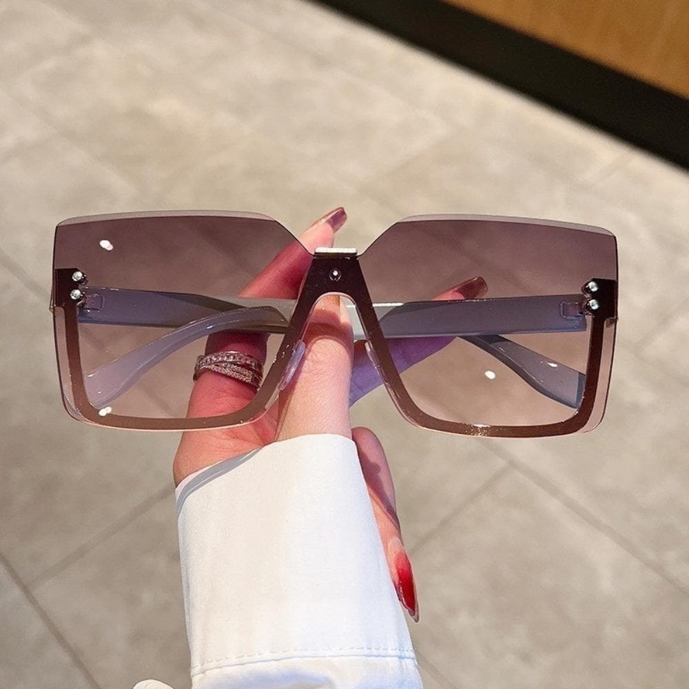 Large Frame Sunglasses for Men Women UV400 Protection Fashion Unisex Eyewear Street Snap Personalized Sunshade