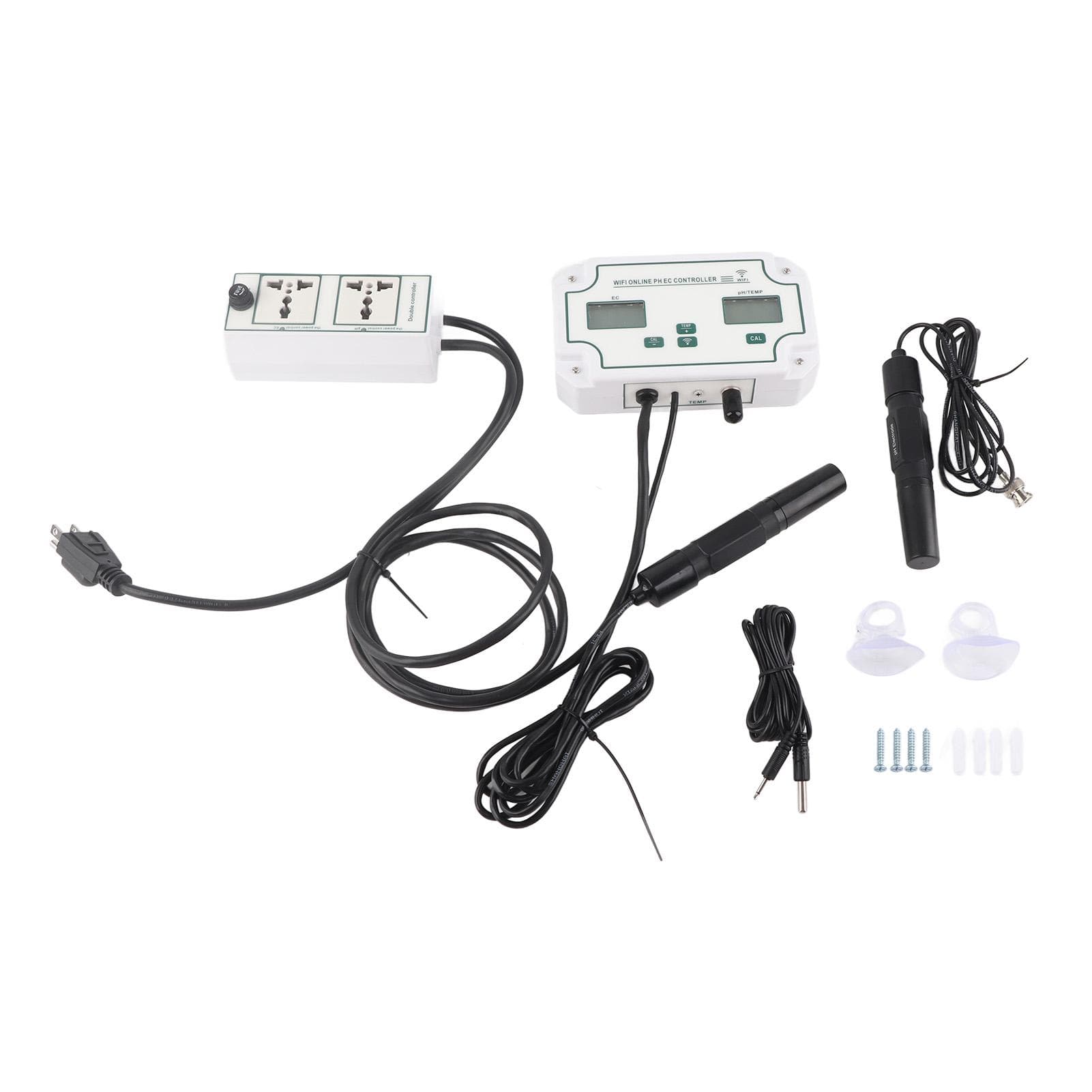 PH TEMP EC Online Water Quality Monitor with WIFI Multiple Language Support Water Test Meter for