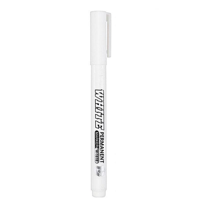 1pc/12pcs White Marker Pen Paint Oily Waterproof Tire Painting Graffiti Pens 1 stick white