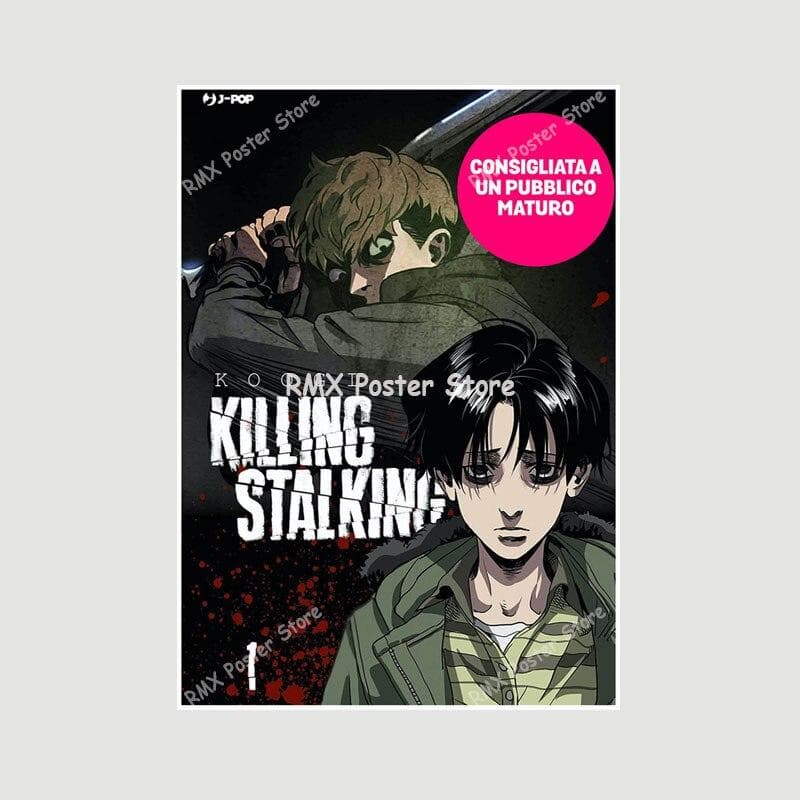 White Paper Anime Killing Stalking Poster Manga Character Painting Picture Wall Art Prints Living Room Decoration Home Decor 42x30cm