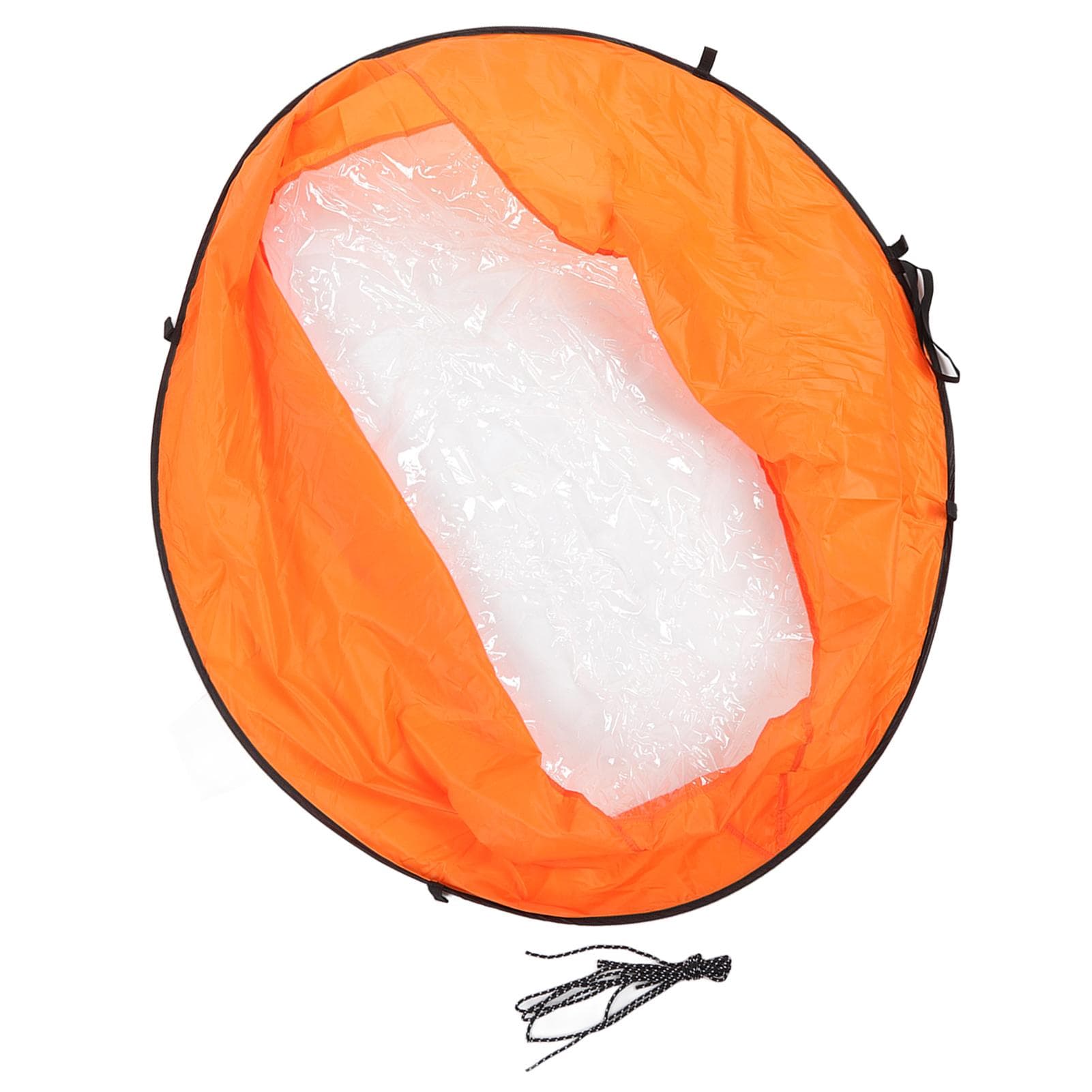 Foldable Kayak Boat Wind Sail EVA Reduced UV Radiation Portable Downwind Wind Paddle Sail for orange