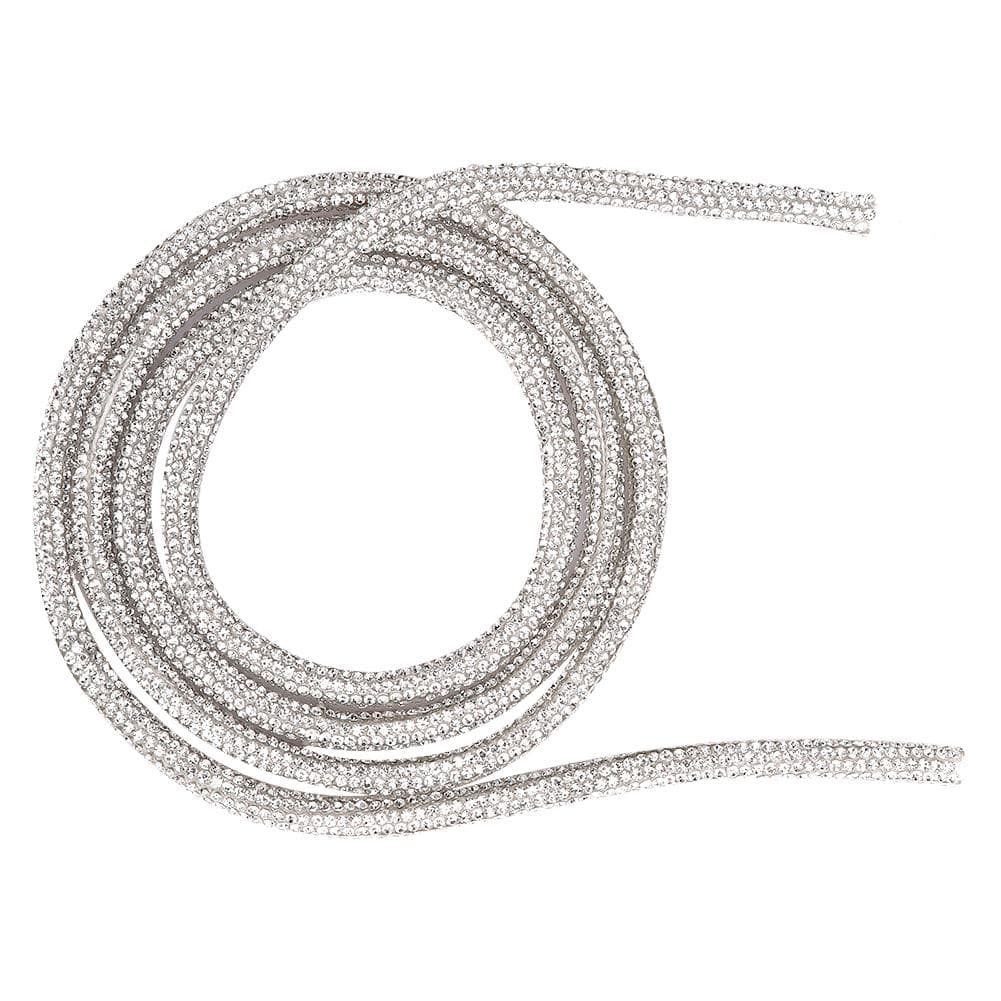 6mm 1m Rhinestones Tube Rope Trim Chain DIY Clothes Decoration for Jewelry Making