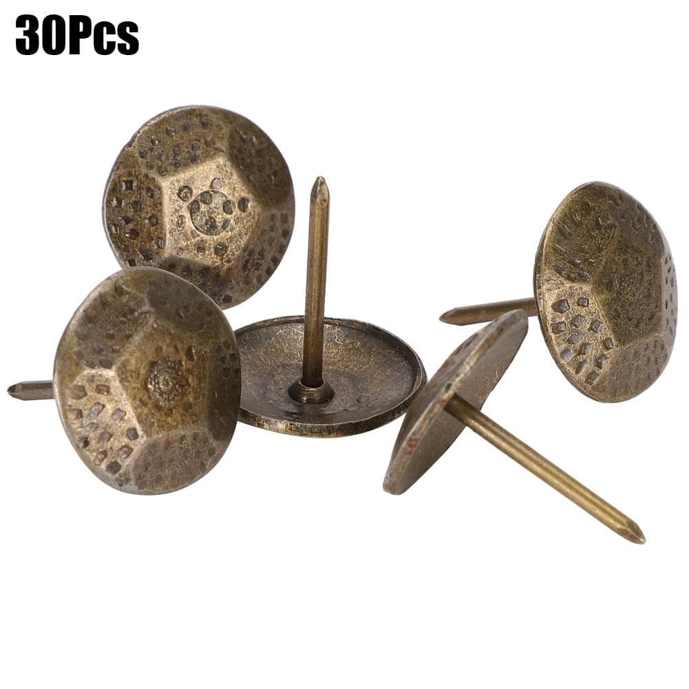 30PCs Upholstery Nail Turtleback Pattern Sofa Decor DIY Clothing Accessories Iron 19MM
