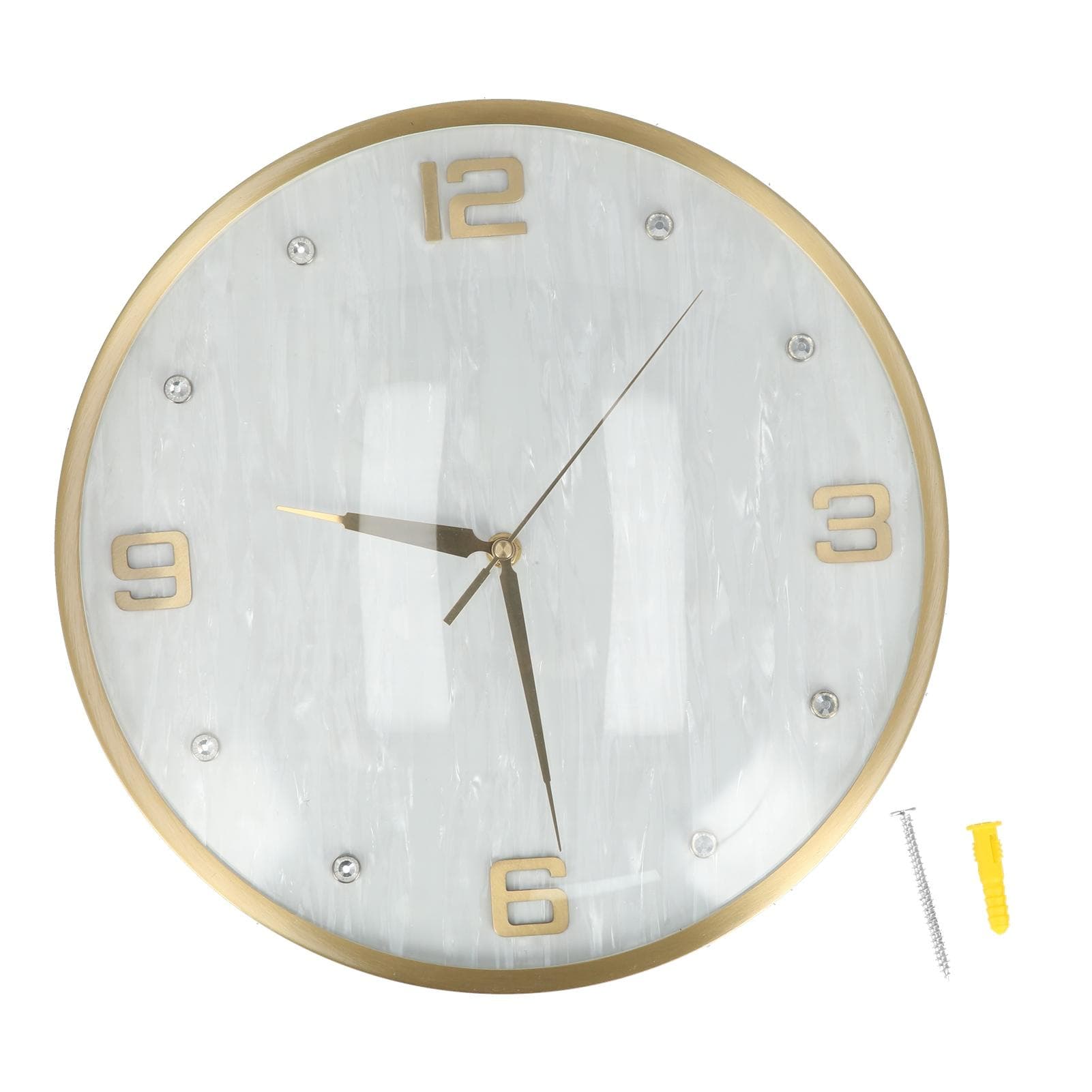Nordic Full Copper Clock Wall Mounted Round Clock Set for Home Living Room Kitchen OfficeJY?81027