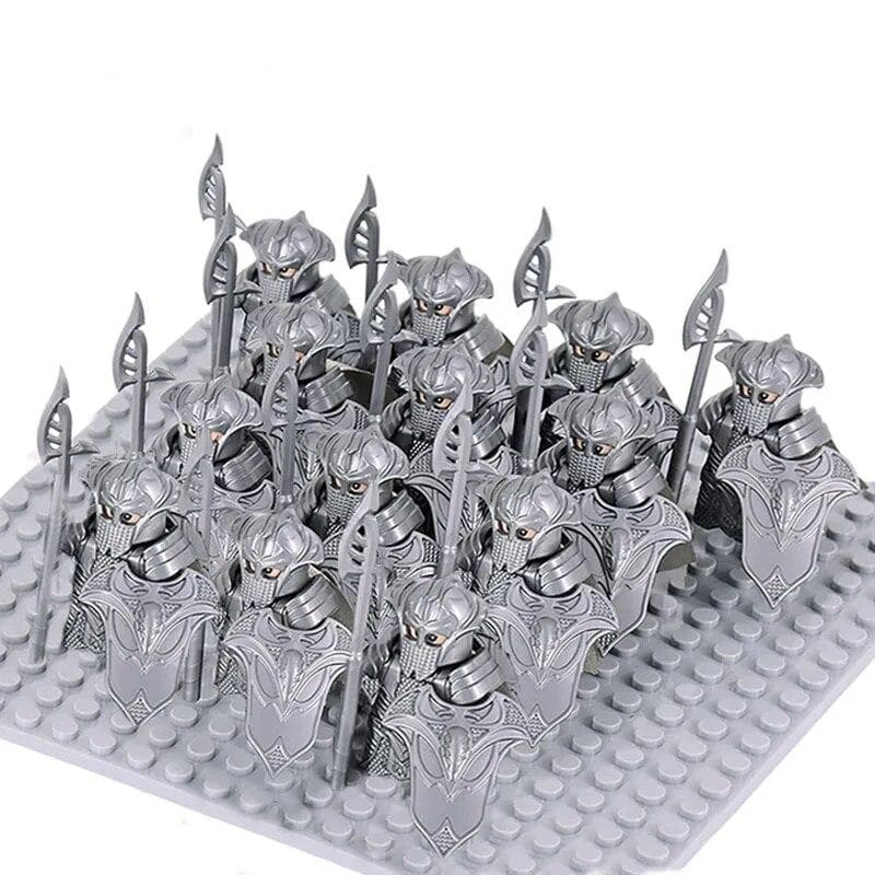 13pcs Medieval Age Castle Knights Military War Armored Rome Soldiers Spartan Warrior Figures With Sword Building Block Set Toys