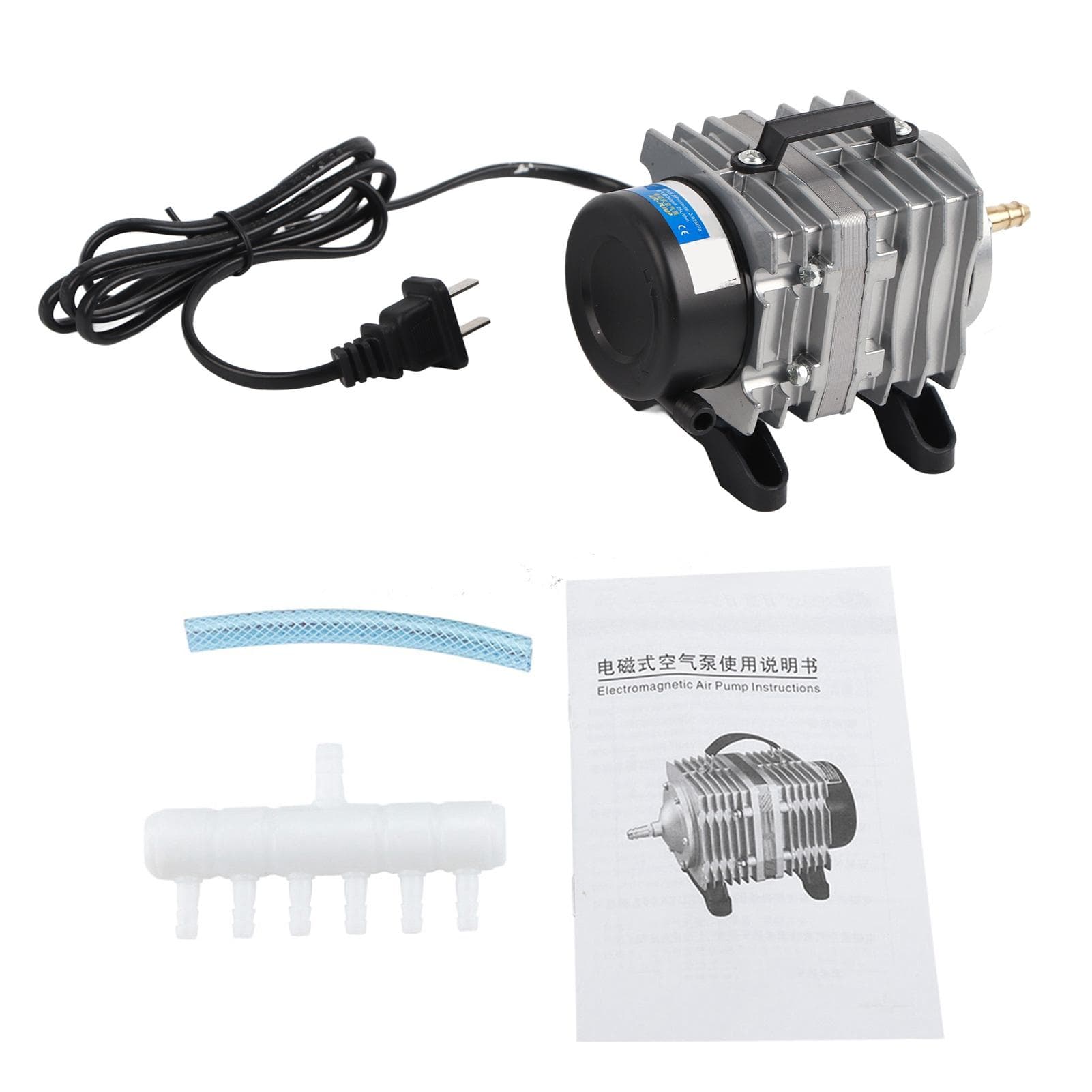 Electromagnetic Aquarium Oxygen Pump 18W 25L/min Used for Fish Tank Seafood Pond