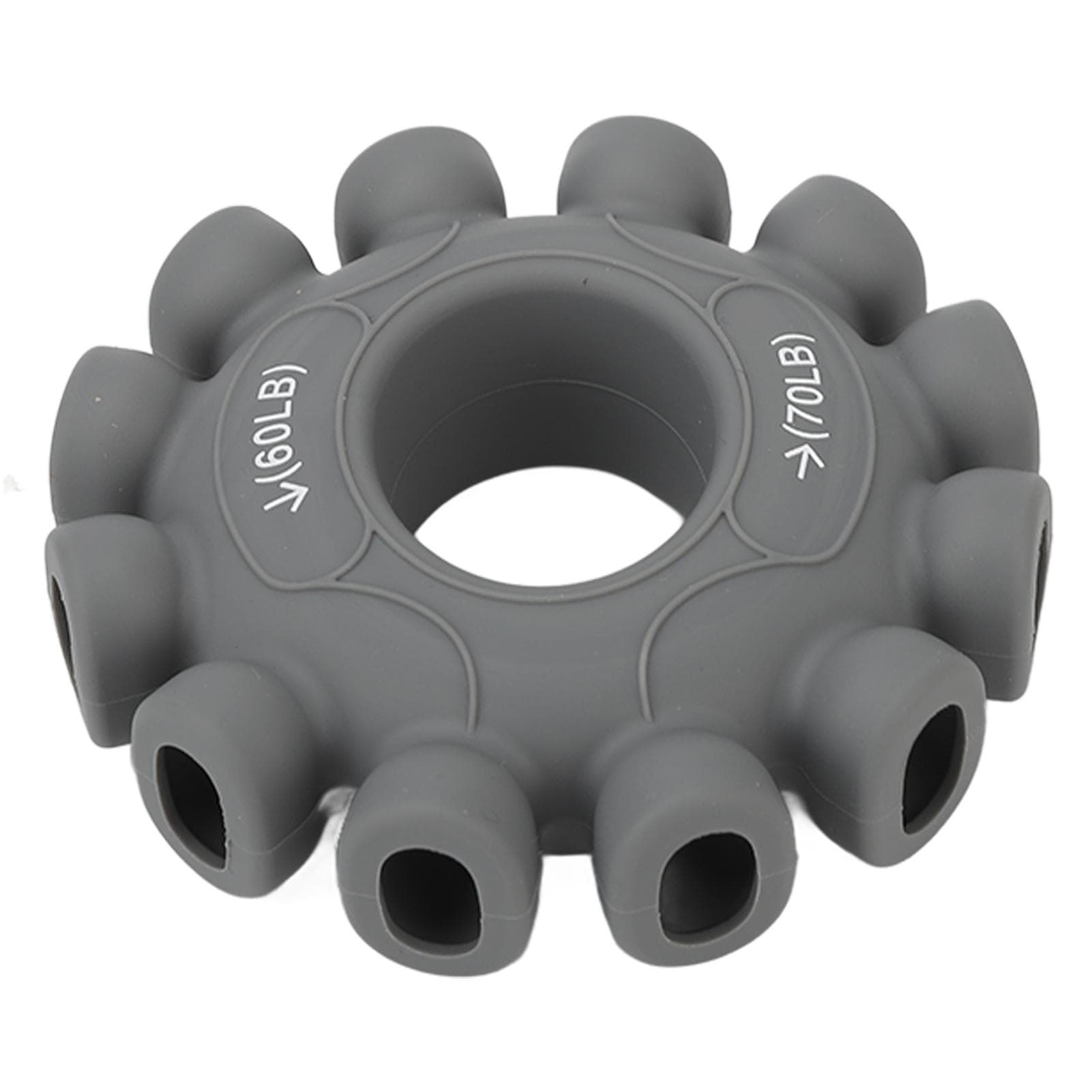 Grip Circle Trainer Silicone Flexible Suction Exercise Ring Grip Strengthener for Decompression gray