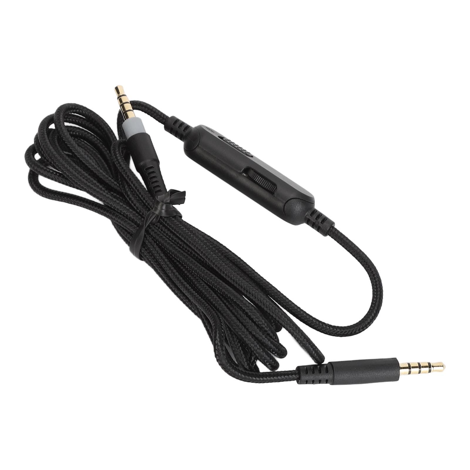 Headphone Cable 3.5mm Plug Replacement Headset Cord with in Line Mute Volume Control for HyperX