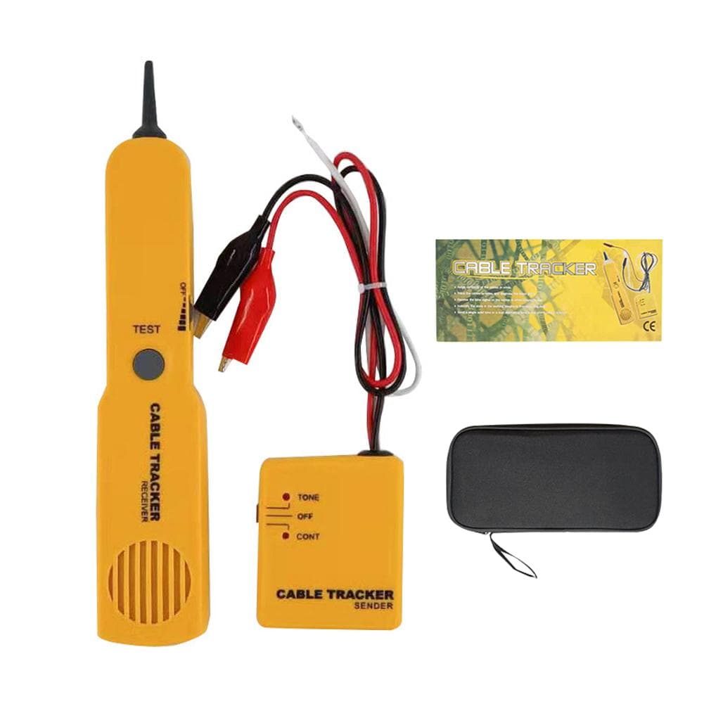 Multifunctional Network Telephone Line Cable Trackers Sensors Receiver Set Line Finder Detector yellow