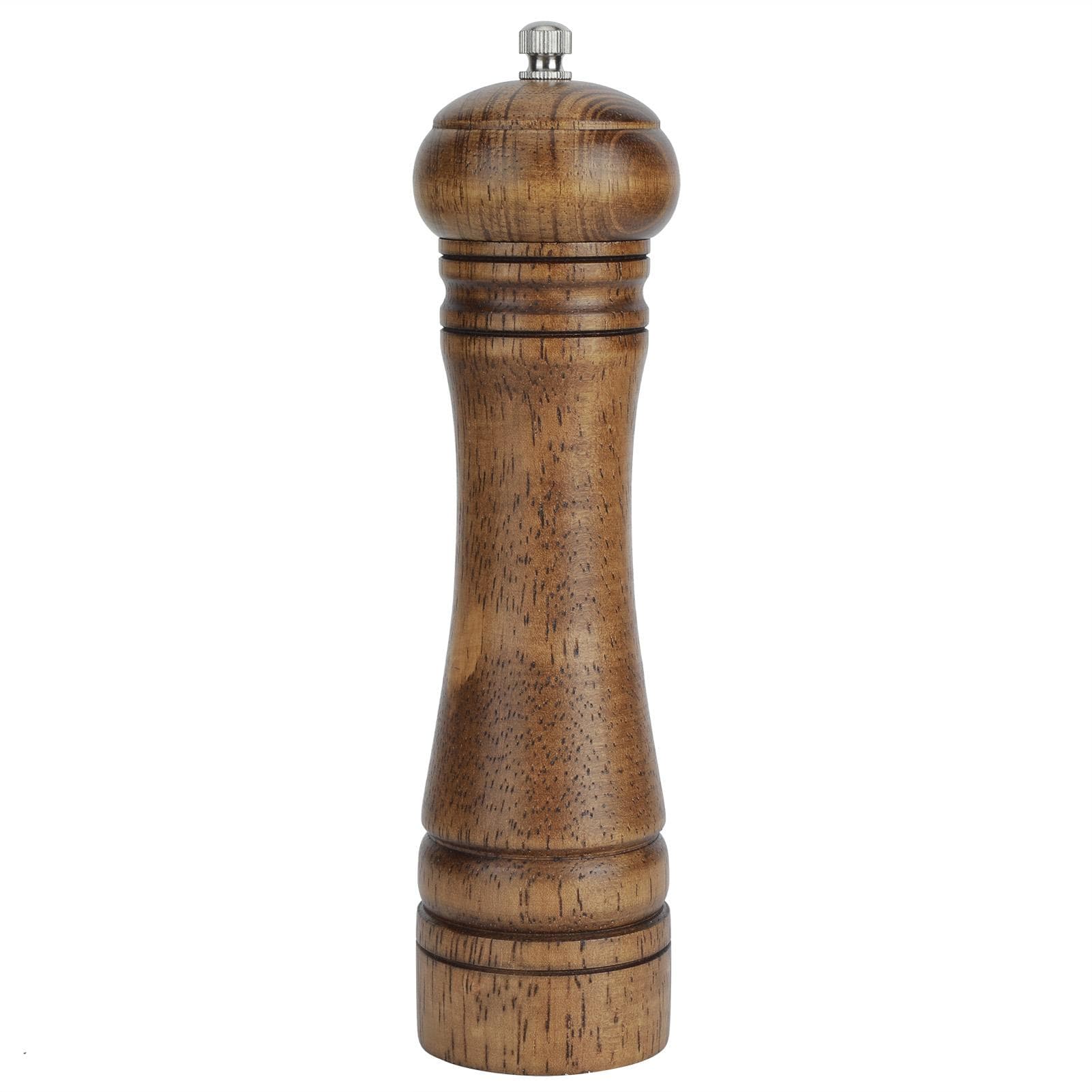Professional Oak Wood Pepper Grinder Kitchen Manual Spice Salt Pepper Mill Kitchen Tool8 Inches 20.3cm / 8in