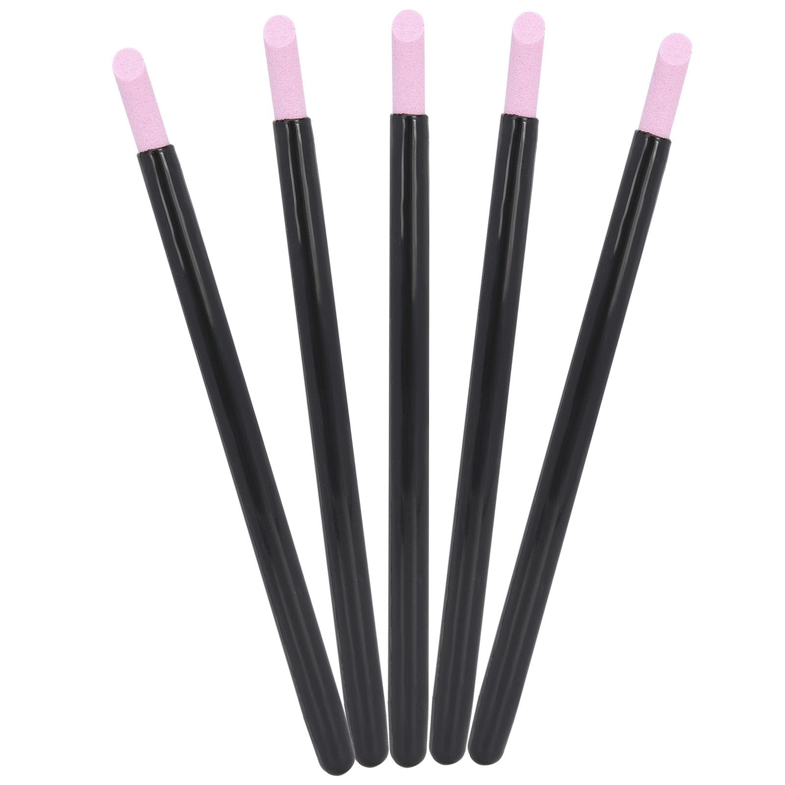 5pcs Nail Art Quartz Stone Polishing Pen Exfoliating Cuticle Pusher Manicure Grinding Rod