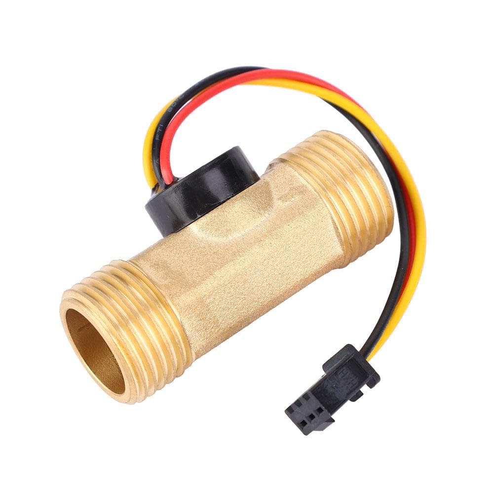 G12in Hall Effect Flow Rate Meter MalE Male Thread 1~30l min Flow Sensor Gauge