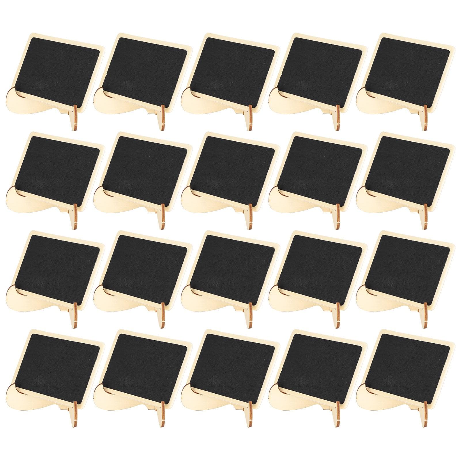 2 Set Wood Mini Chalkboard Signs Place Cards Small Rectangle Blackboard Weddings Parties