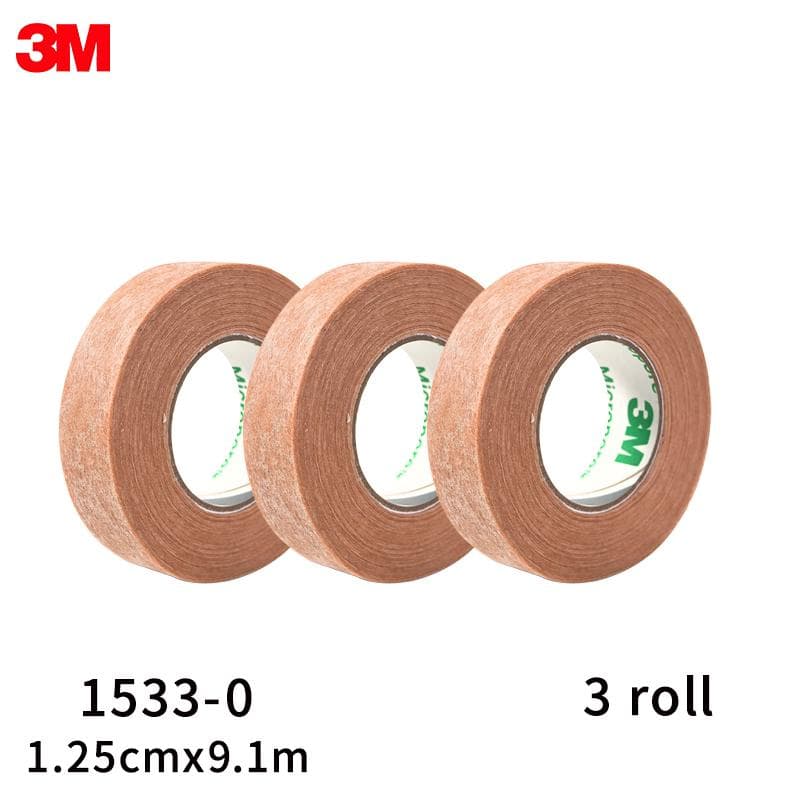 3M Micropore Tape 1533 lashes eyelid tape lash eyelash tape Extensions Tools 3 rolls 1533-0