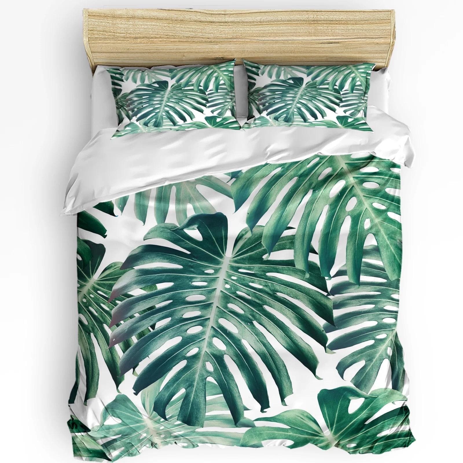 Tropical Arbor Pirate Ship Plank Duvet Cover 3pcs Bedding Set Home Textile Quilt Cover Pillowcases Bedroom Bedding Set No Sheet EU single(135x200cm)
