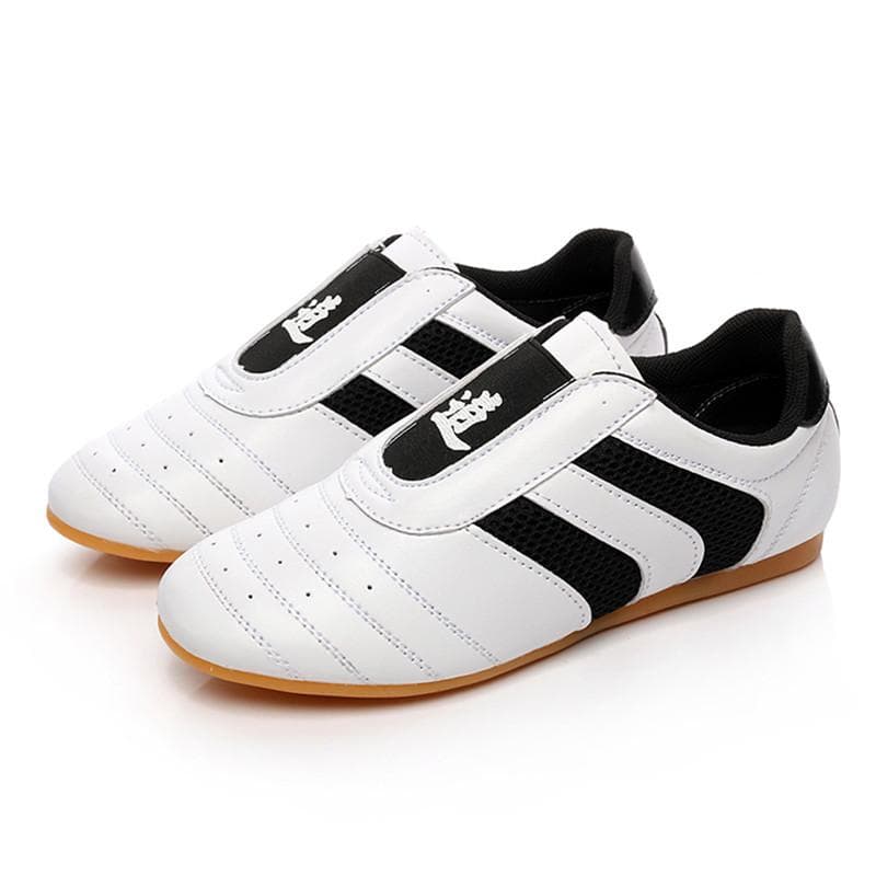Children Students Taekwondo Shoes Wear Resistant Martial Arts Training Shoes 34 white