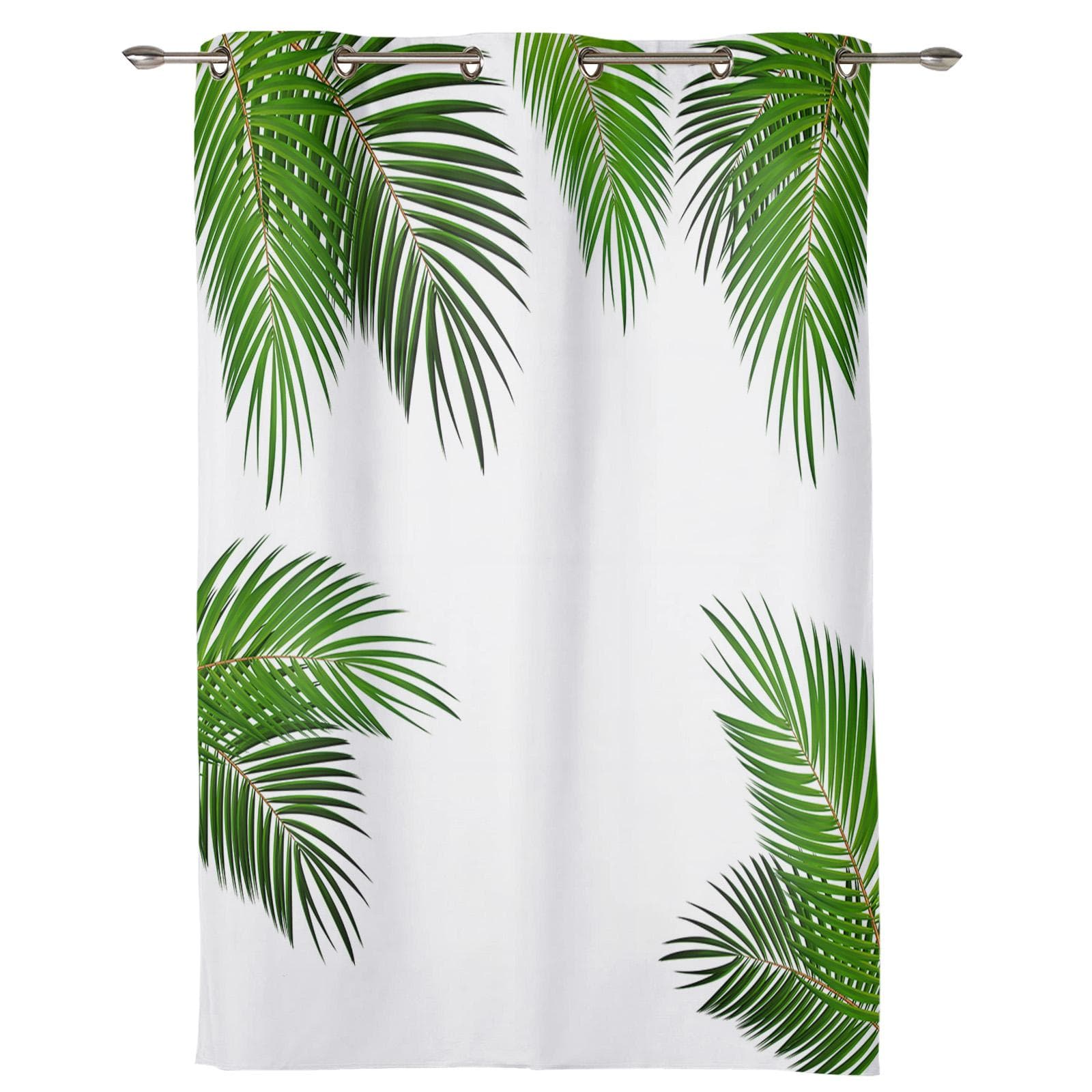 Totem Rectangle Color Block Window Curtain Bedroom Living Room Window Drapes Kitchen Decoration Blinds Curtain 135W x 60H(cm) x1