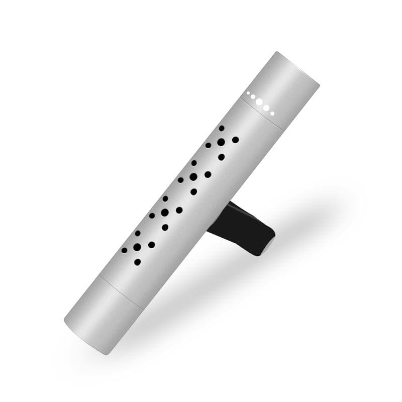Car Perfume Air Vent Perfume Clip with 5 Flavors Solid Aromatherapy Stick Adjustable Freshener silver