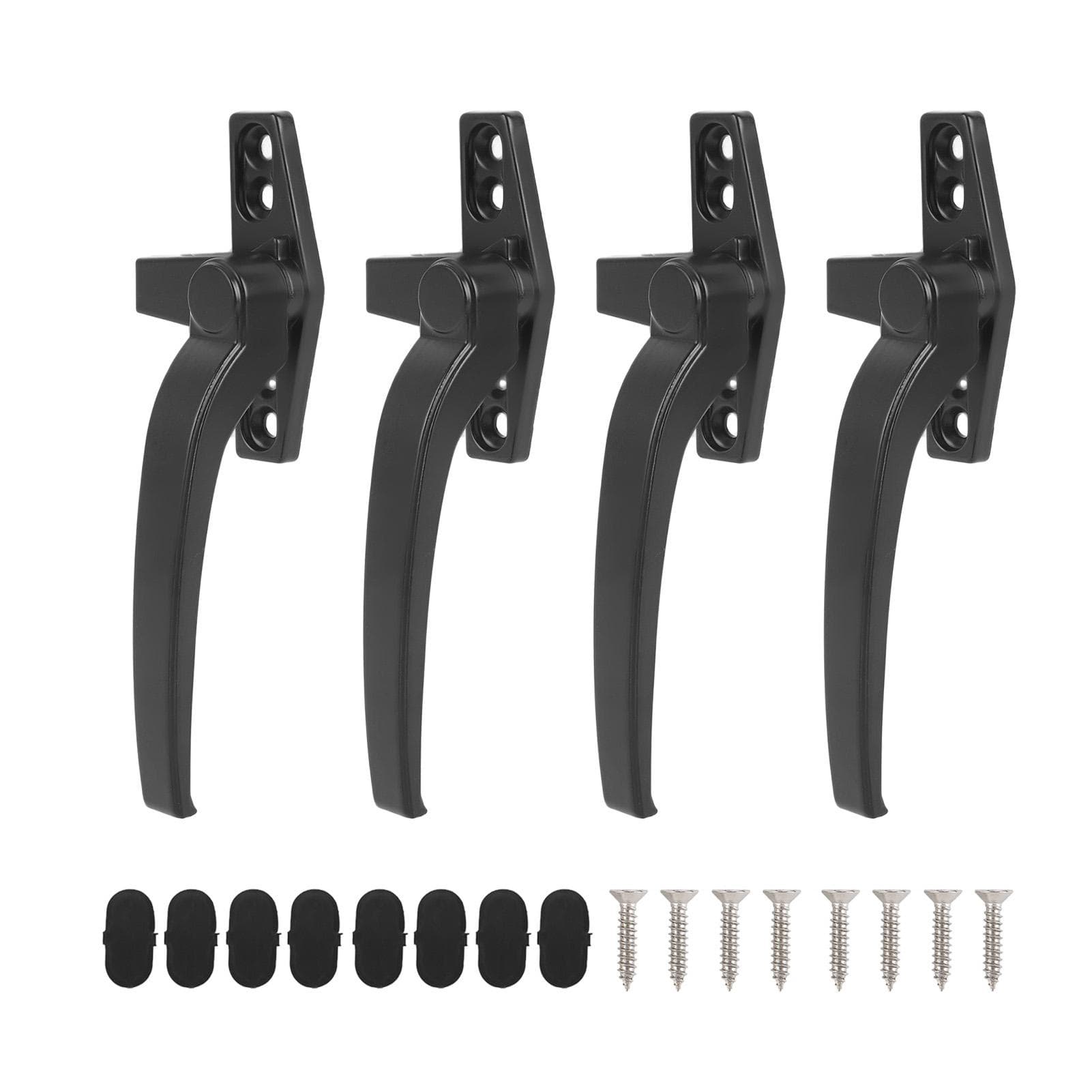 Aluminum Alloy Window Handle for Flat Open External Push Casement Security Lock Hardware Right White black