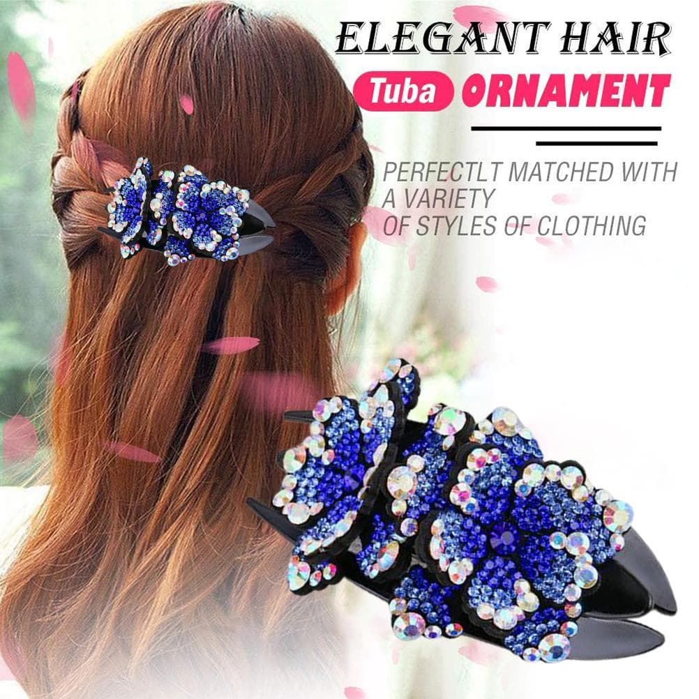 Rhinestone Hair Clip for Women Girls Crystal Fancy Hair Pins Hair Clips Elegant Thick Long Hair