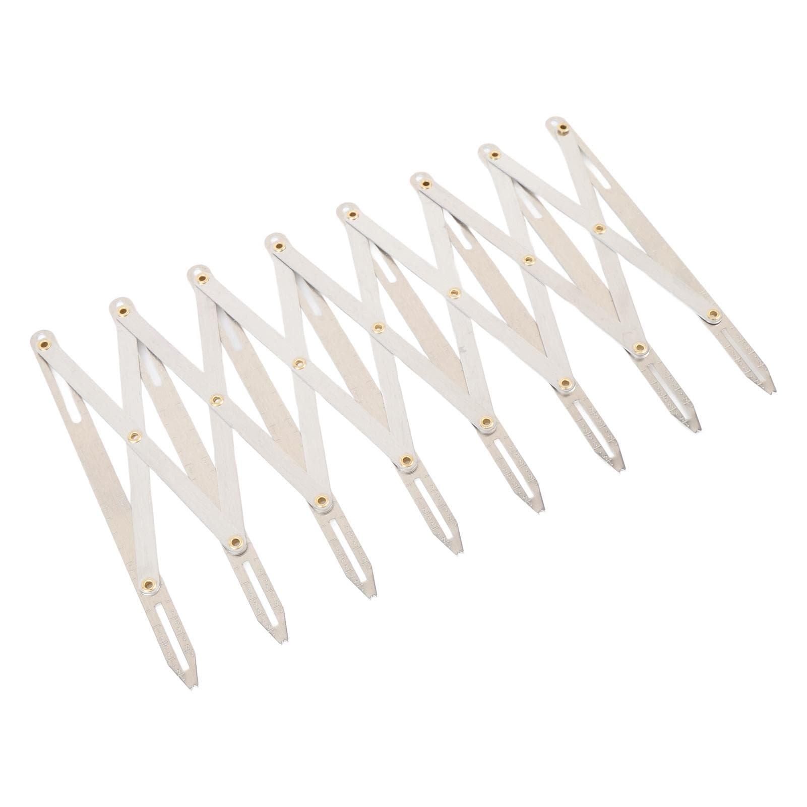 6.3in Expanding Aluminum Sewing Gauge Equal Space Divider Expandable Sewing Tool for Buttons Pleats