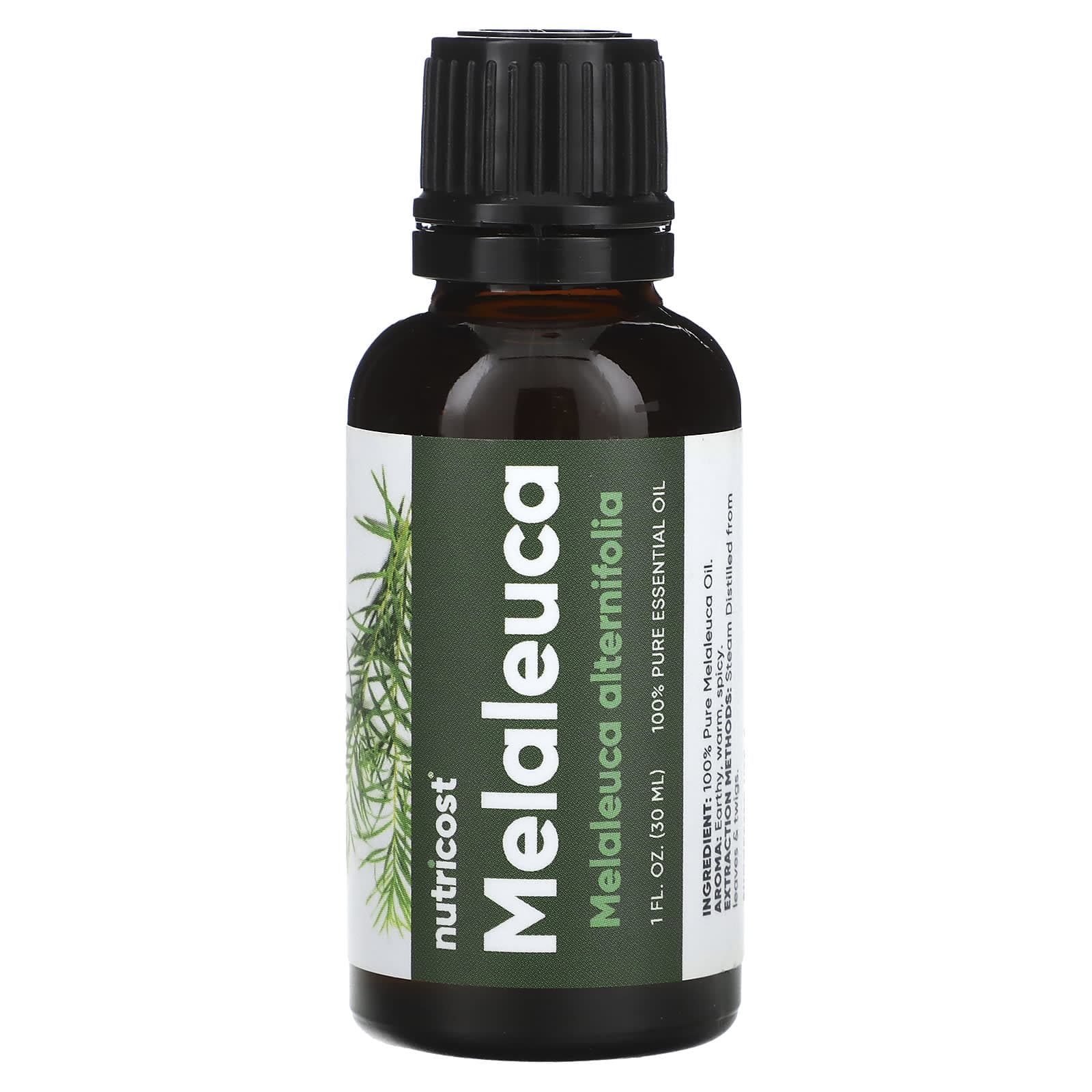 Nutricost, 100% Pure Essential Oil, Tea Tree (Melaeuca Alternifolia), 1 fl oz (30 ml)