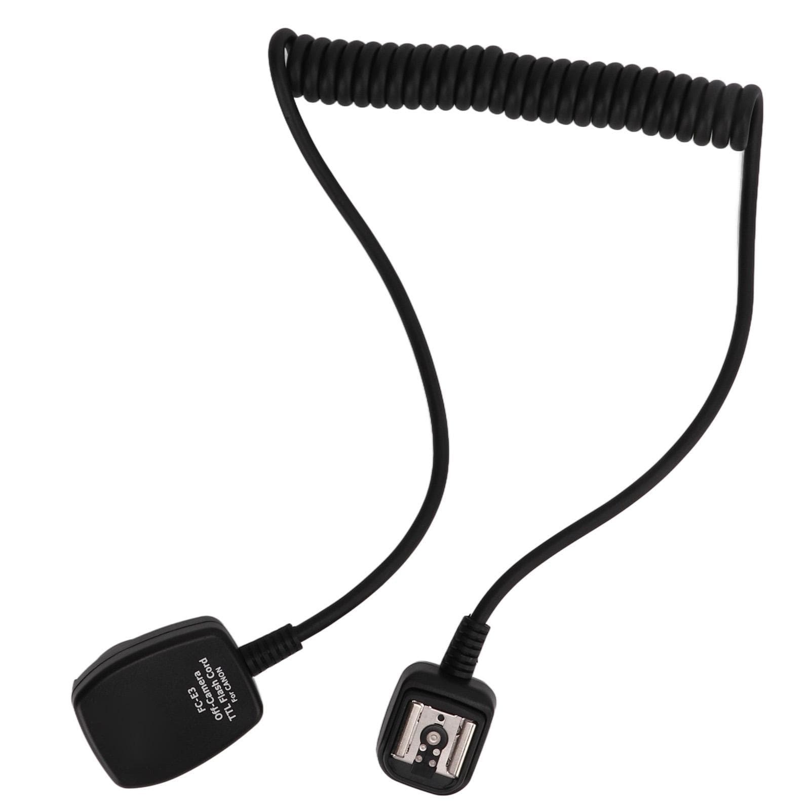 JJC Off Camera Flash Speedlite Cord 1.3m Camera TTL Sync Flash Extension Cord FCE3 Hot Shoe for