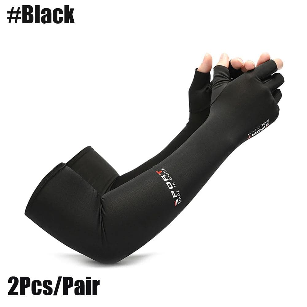 1 Pair Copper Compression Long Arthritis Gloves - Copper Infused Extra Long Fit Glove for Women & Men - for Computer Typing, RSI black