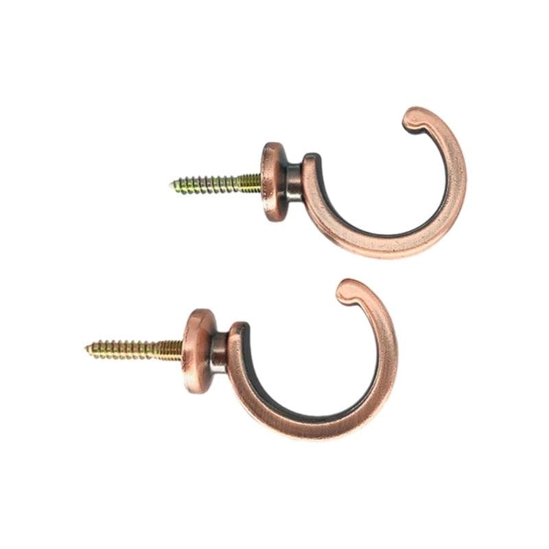 1pcs Home Hardware Curtain Tieback European Wall Hook Curtain Buckle,U - Shaped Curtain Hooks Buckle Accessories Handle Feel brown