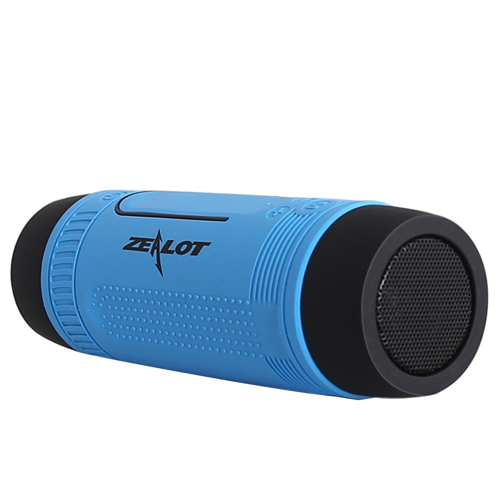 ZEALOT S1 Outdoor BT Speakers Portable Sound Box IPX5 Waterproof LED Flashlight SOS with Microphone blue