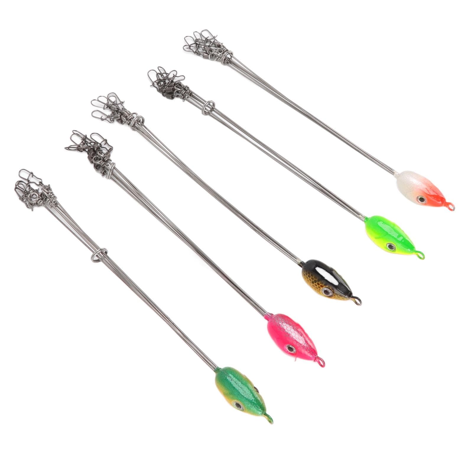 5PCS Fishing Rigs Lure 18CM Steel 5 Arms Fishing Umbrella Bait for Fishing Tackle Accessory