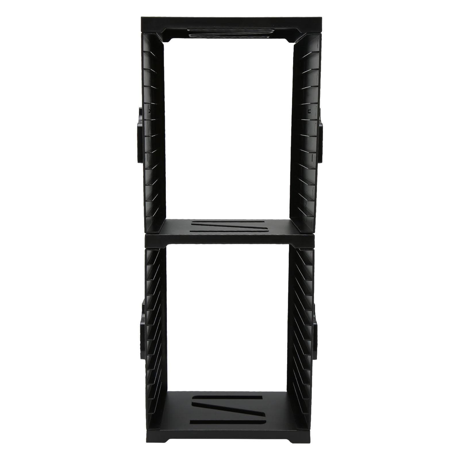 Game Storage Tower Up to 24 Games 4 Controllers 2 Headset Multifunctional Dual Layer Video Game