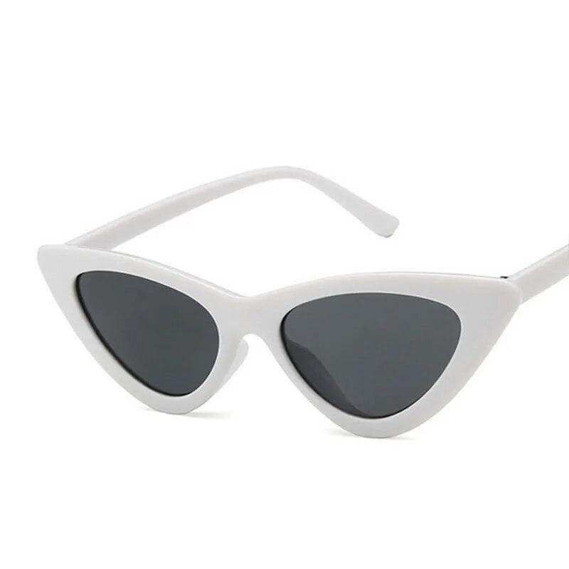 Rectangle Fashion Stripe Cat Eye Y2k Sunglasses Women New Unique Silver Black Gradient Punk Men Sun Glasses Shades