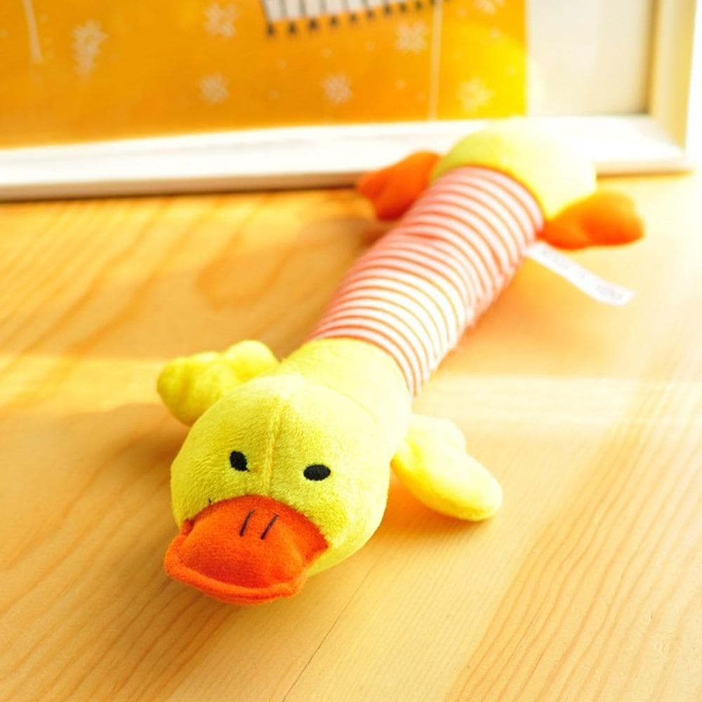 Pet Dog Toy Squeak Plush Toy For Dogs Supplies Fit for All Puppy Pet Sound Toy Funny Durable Chew Molar Cute Toy Pets Supplies yellow